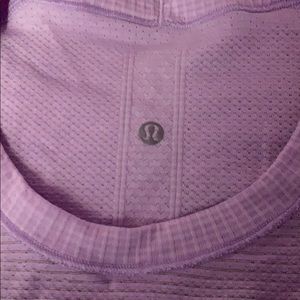 Lilac lululemon athletic shirt